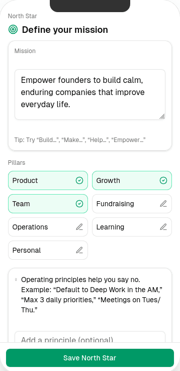 Greta – Define your mission and North Star