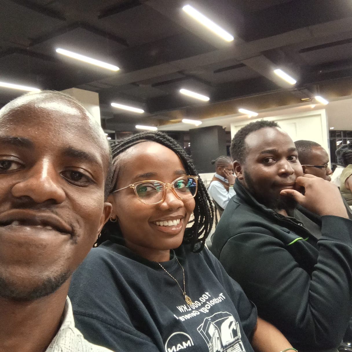 Team moment at event